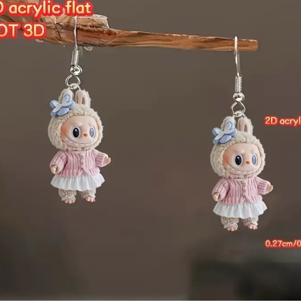 Cute Labubu Earrings - brand new